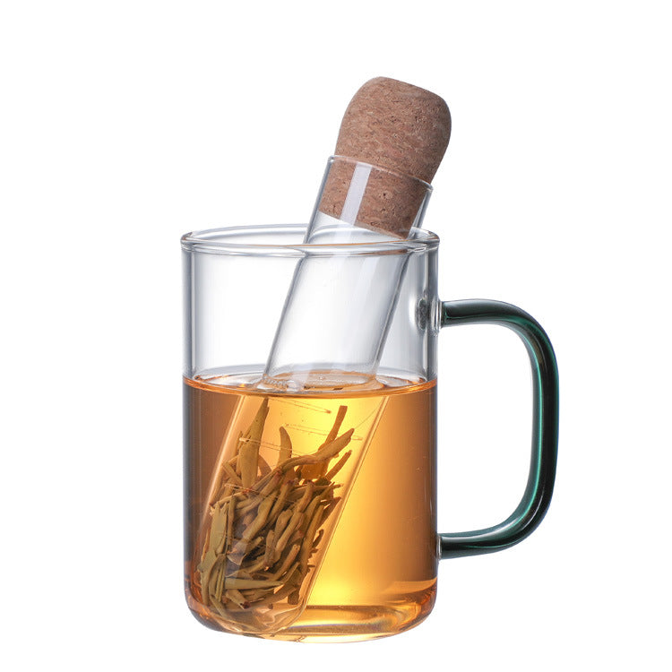 Glass Tea Infuser with Cork Stopper