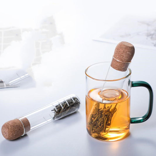 Glass Tea Infuser with Cork Stopper