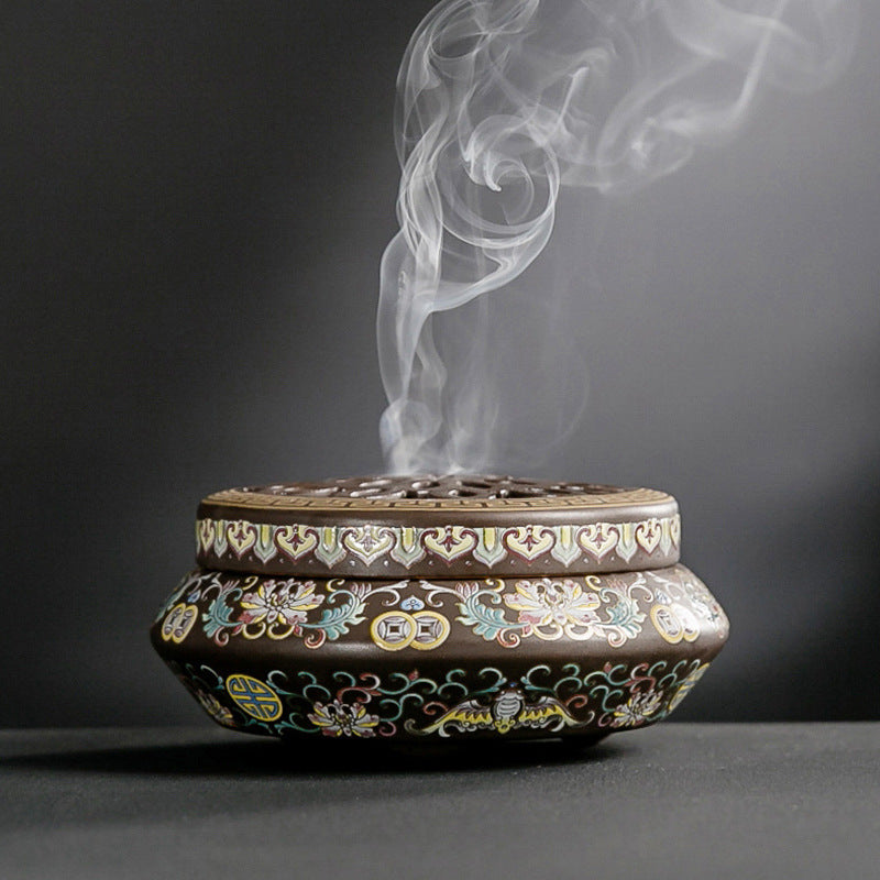 Ceramic Cloisonne Incense Burner