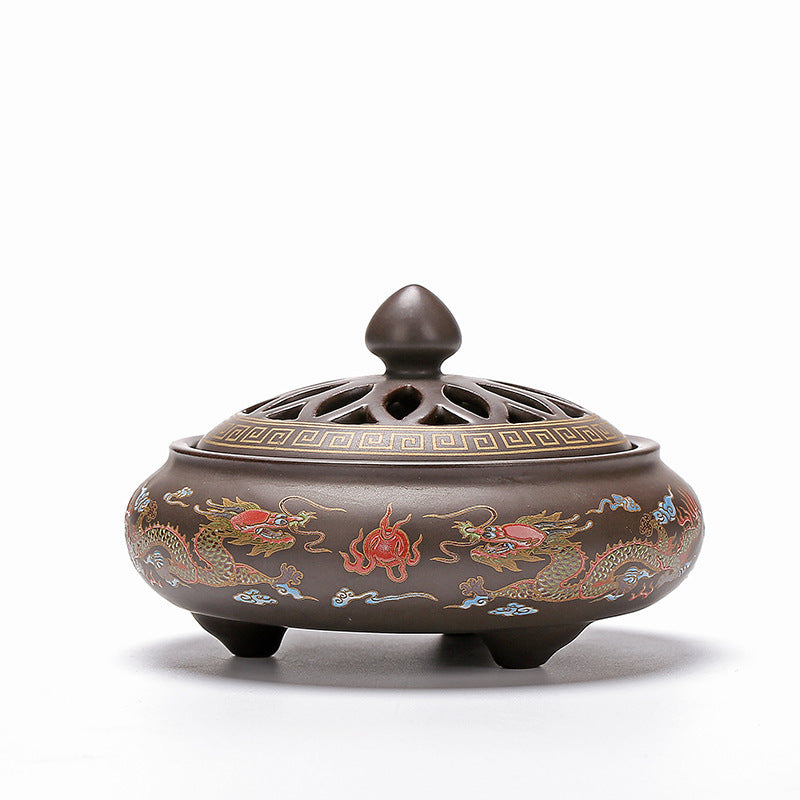 Ceramic Cloisonne Incense Burner