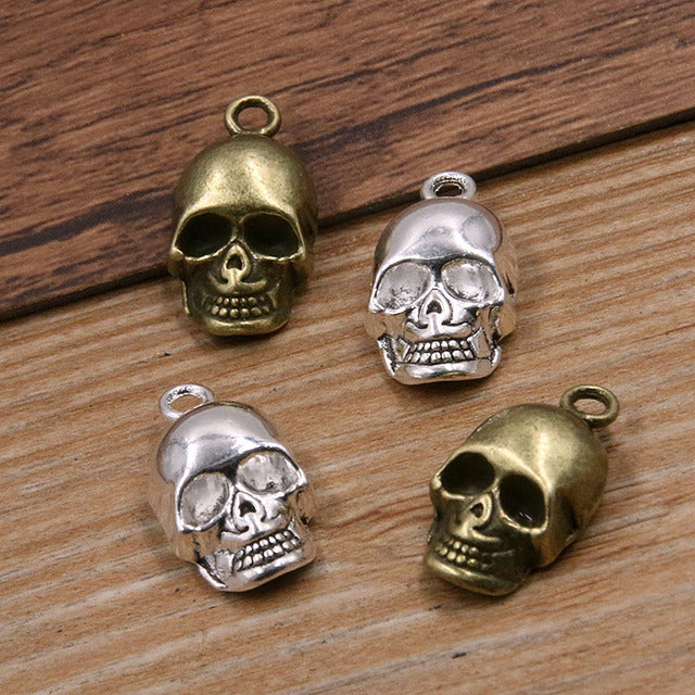 10Pcs Skull Charms