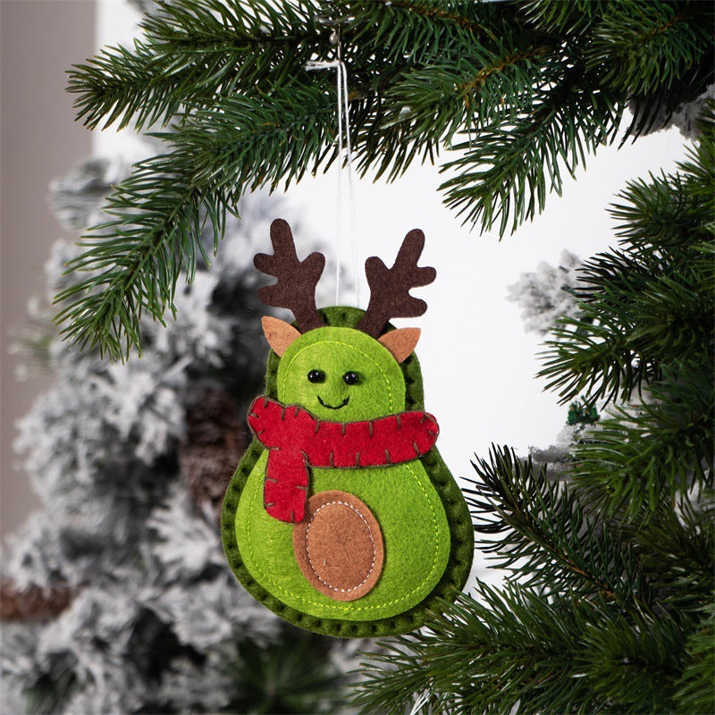 Avocado Felt Ornaments - Set of 3