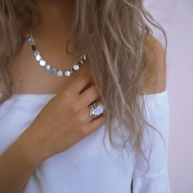 Vintage Style Moonstone Ring