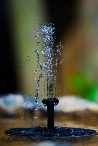 Solar Powered Floating Fountain