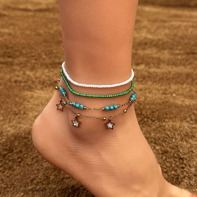 Beach Anklet Stacks