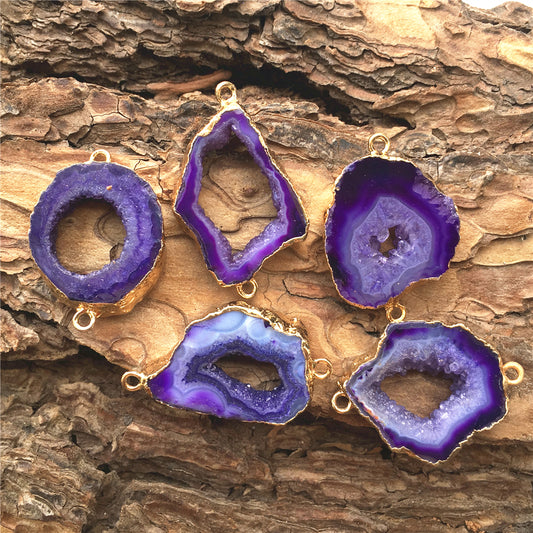 Purple Agate Pendant