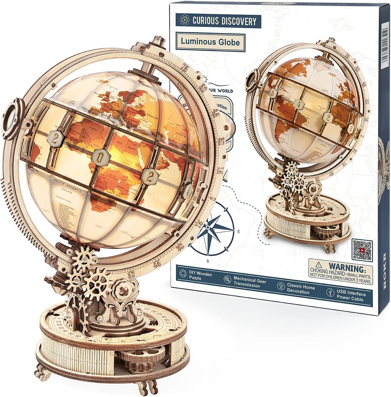 3D Luminous Globe Model Building Kit