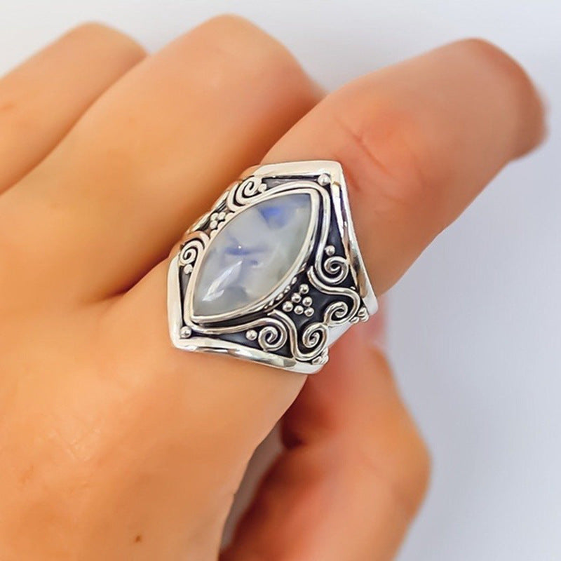 Vintage Style Moonstone Ring