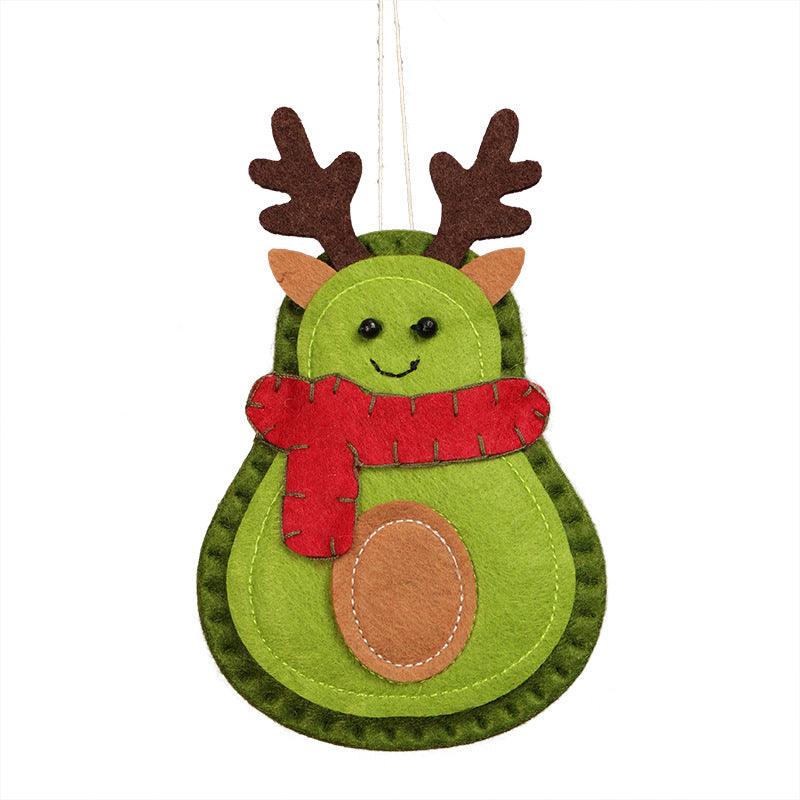 Avocado Felt Ornaments - Set of 3