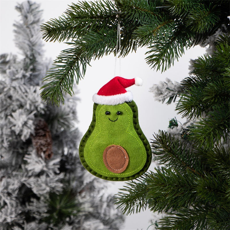 Avocado Felt Ornaments - Set of 3