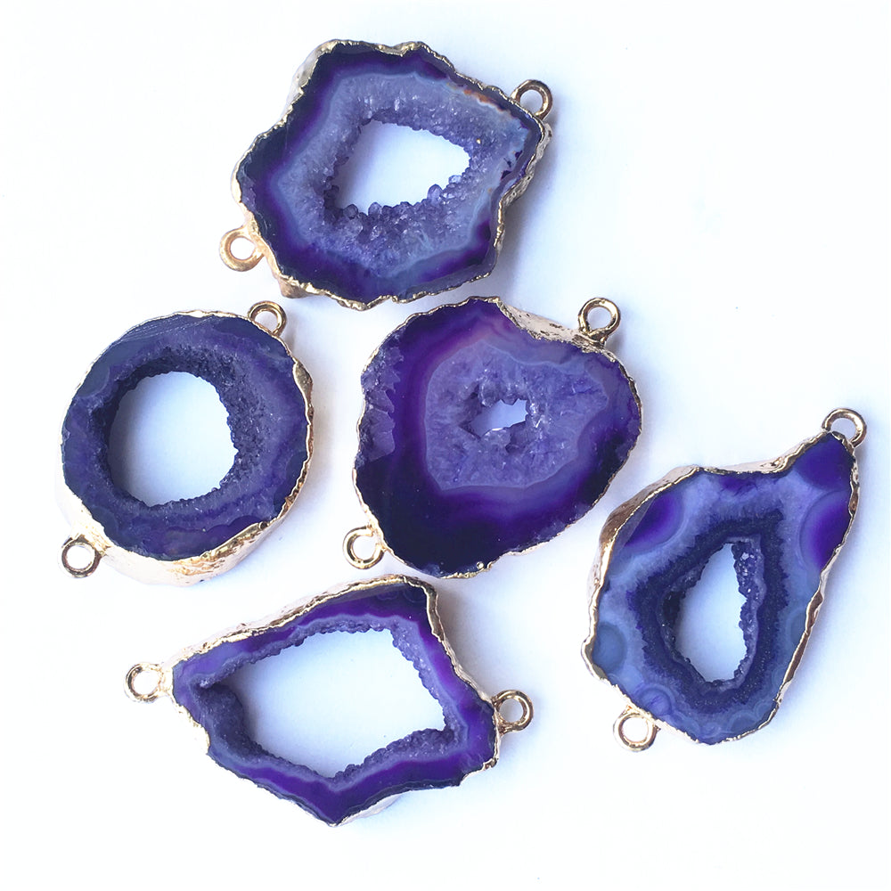 Purple Agate Pendant