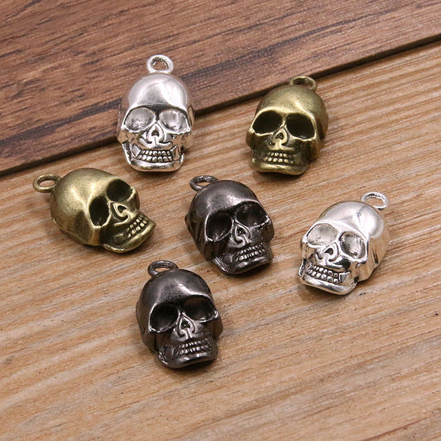 10Pcs Skull Charms