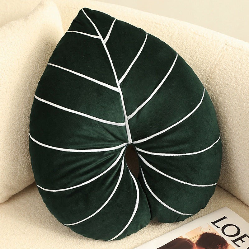 Green Philodendron Pillow