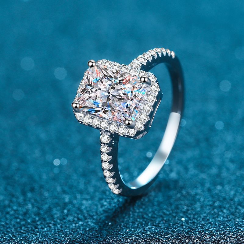 White Gold Moissanite Ring