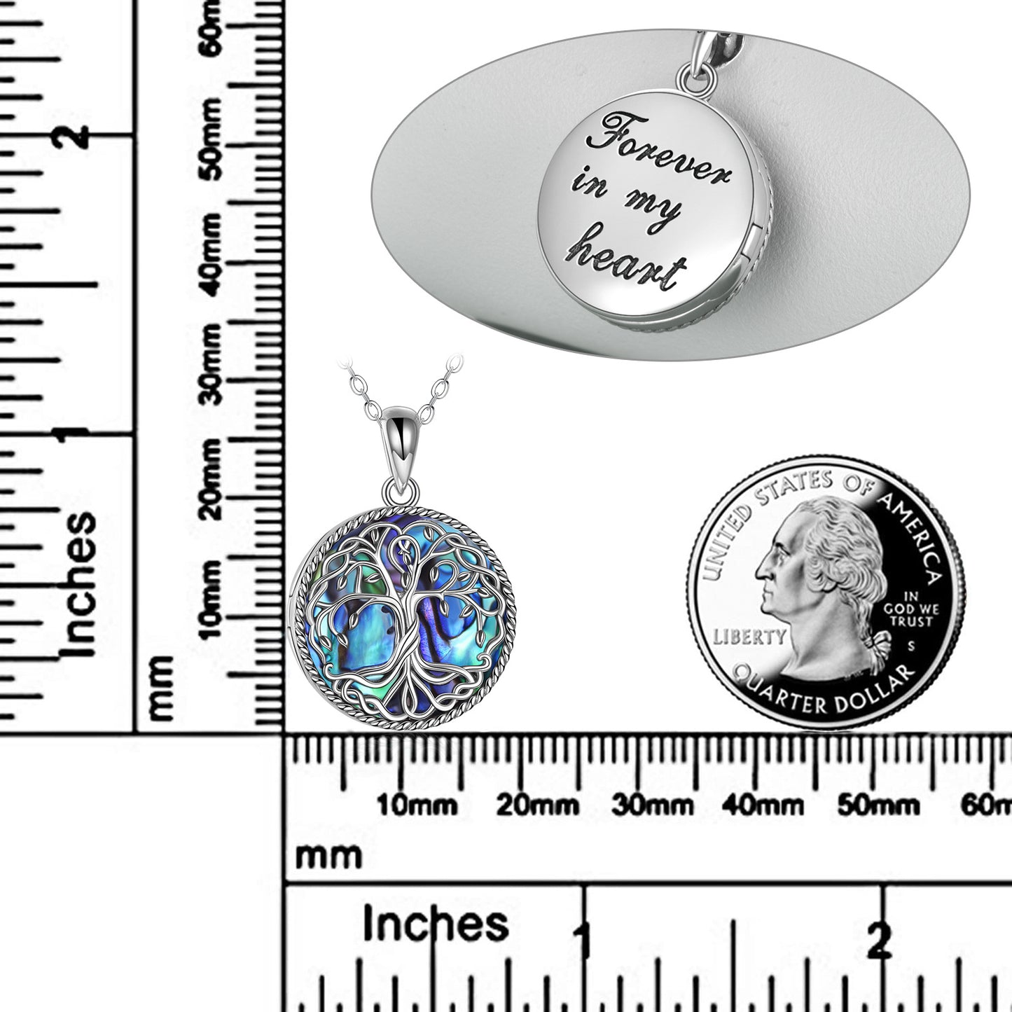 Tree of Life Locket - 925 silver