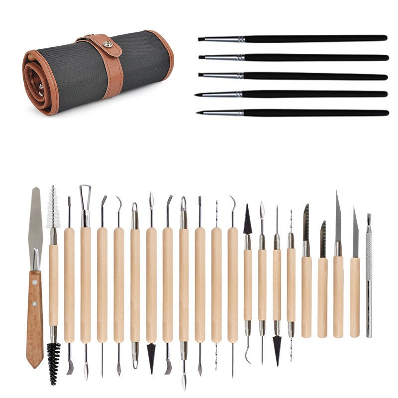 Pottery Sculpting Tools - 27 pc