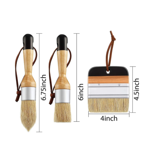 Chalk Paint Brushes - 3pc