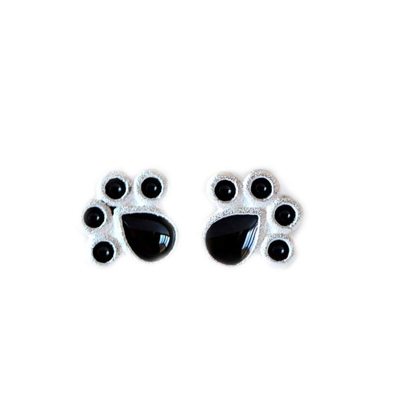 Paw Print Stud Earrings