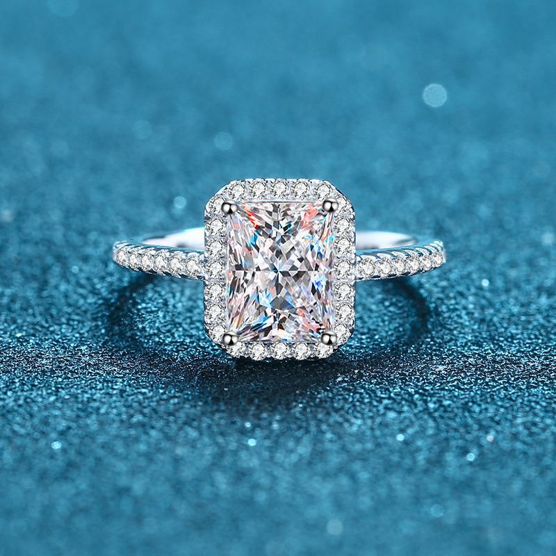 White Gold Moissanite Ring