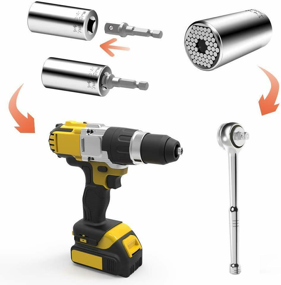 Universal Socket with Drill Adapter