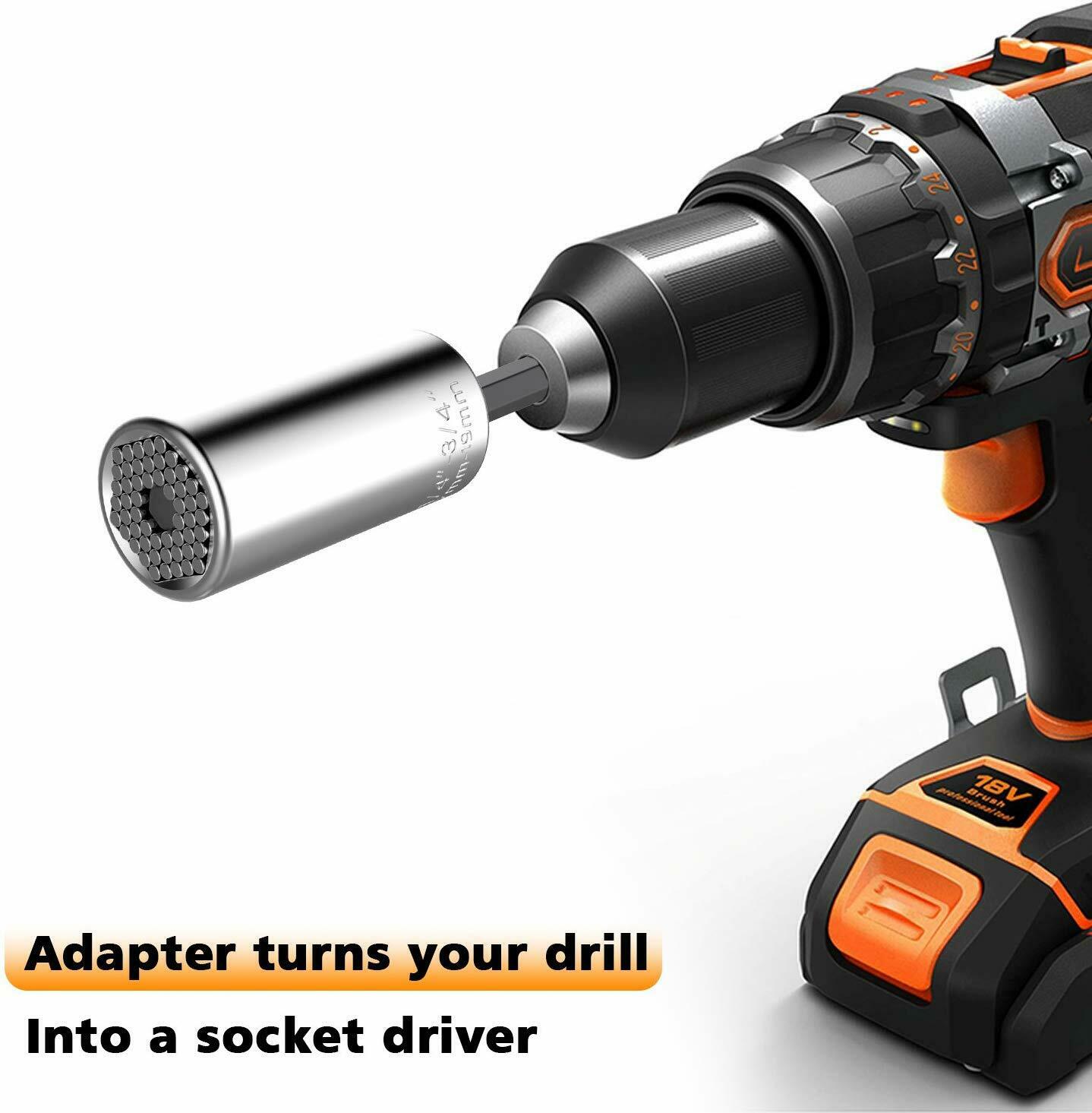 Universal Socket with Drill Adapter