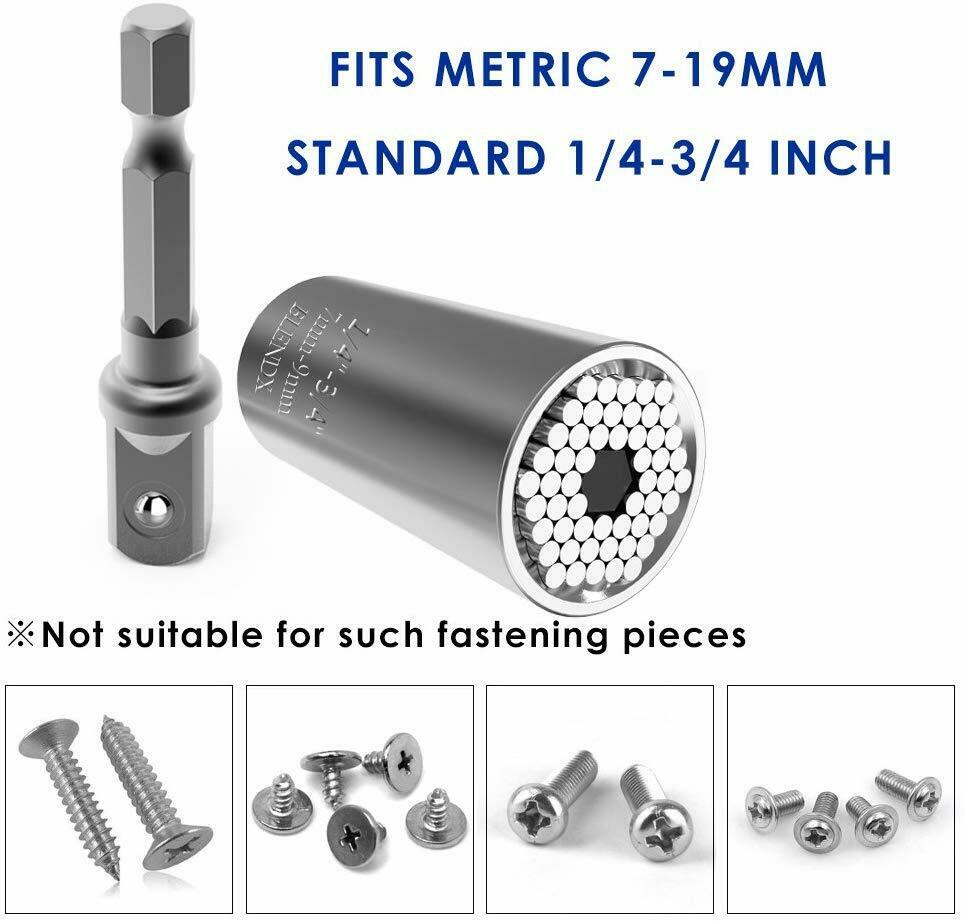 Universal Socket with Drill Adapter