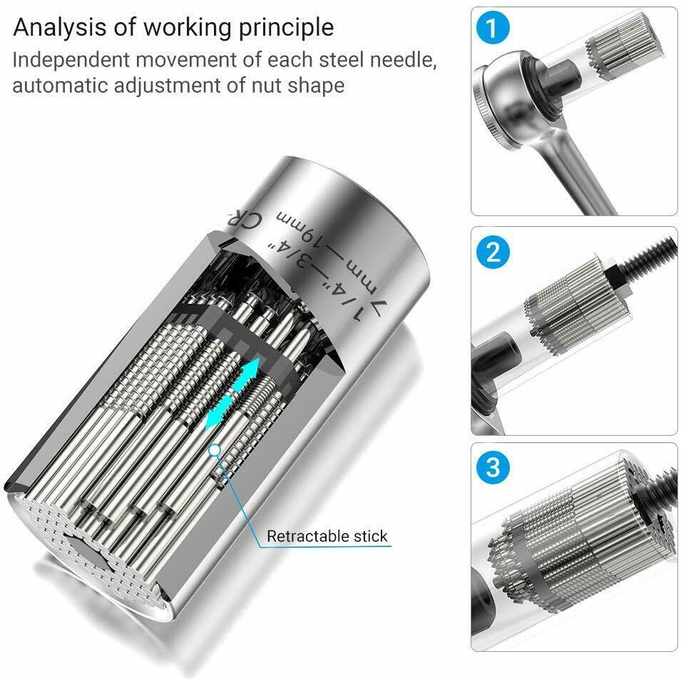 Universal Socket with Drill Adapter