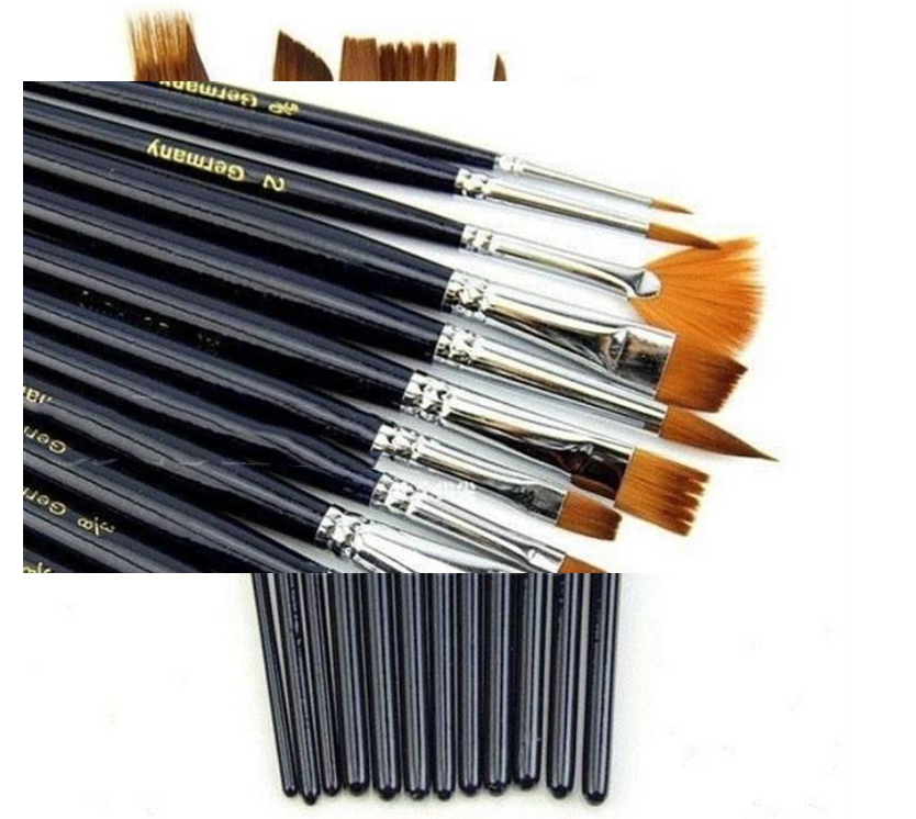 Nylon Paintbrush Set 12 pc