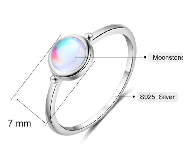 Sterling Silver Moonstone Ring