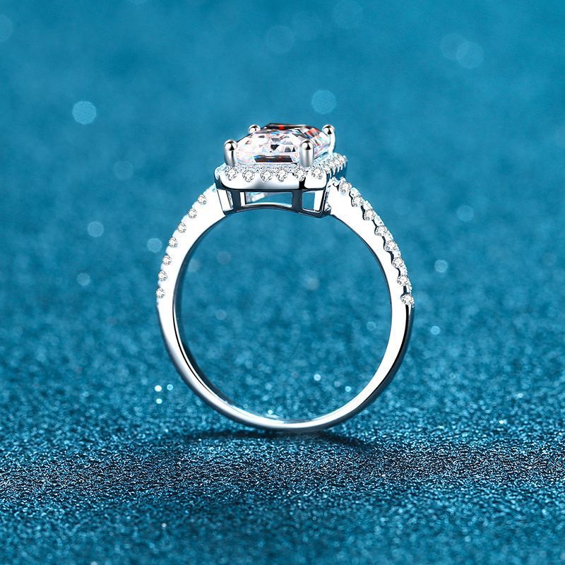 White Gold Moissanite Ring